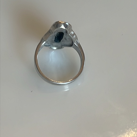 Vintage Sterling Silver & Abalone Ring - Picture 3 of 7